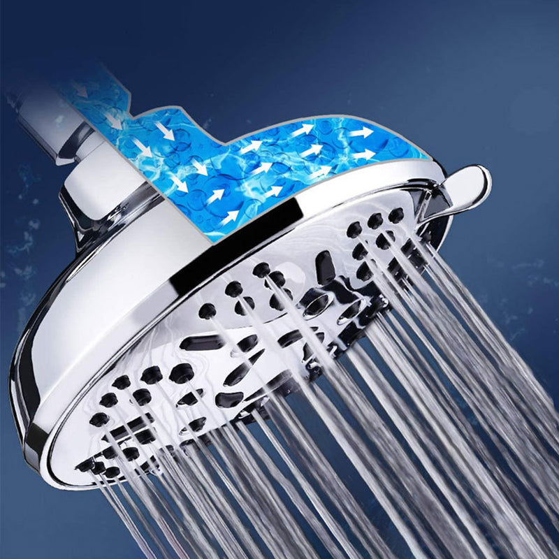Avtoit | Round Fixed Shower Head Adjustable Spray Pattern Wall Mounted Shower Head