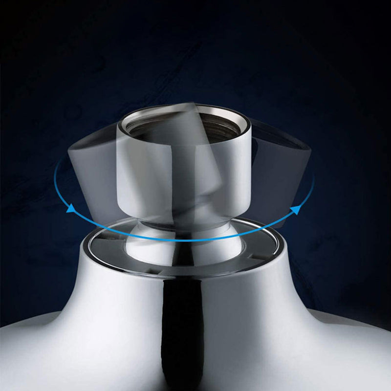 Avtoit | Round Fixed Shower Head Adjustable Spray Pattern Wall Mounted Shower Head