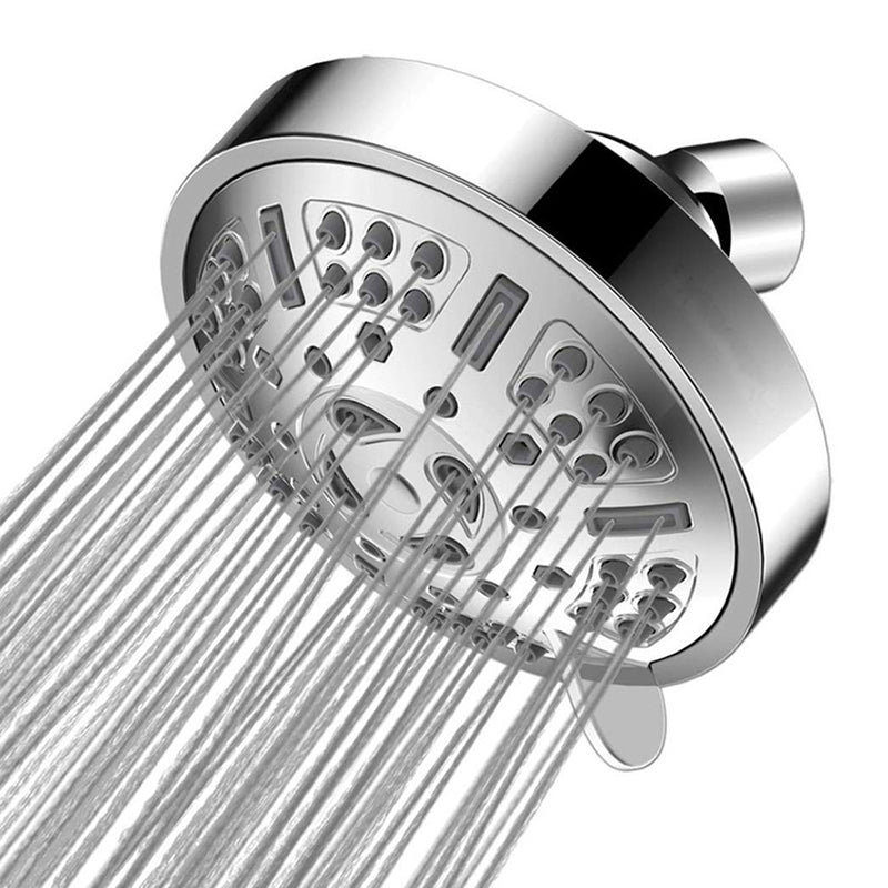 Avtoit | Round Fixed Shower Head Adjustable Spray Pattern Wall Mounted Shower Head