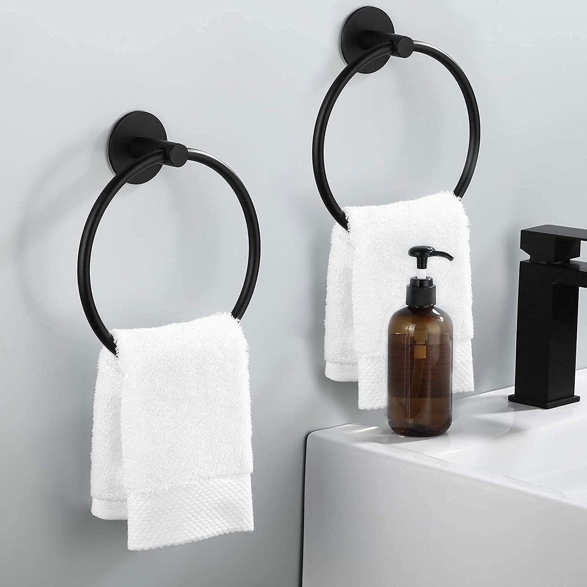 Avtoit | Traditional Bathroom Hardware Accessory Set Towel Ring/Bathrobe Hook/Towel Bar
