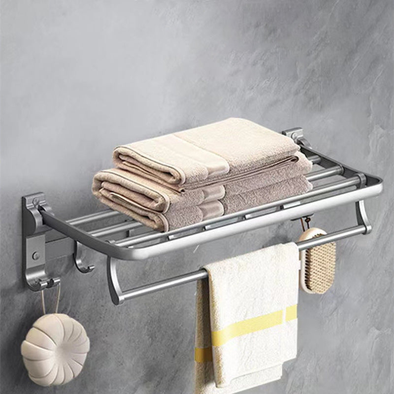 Avtoit | Matt gray bathroom accessory set bathroom shelf/towel holder & paper holder included