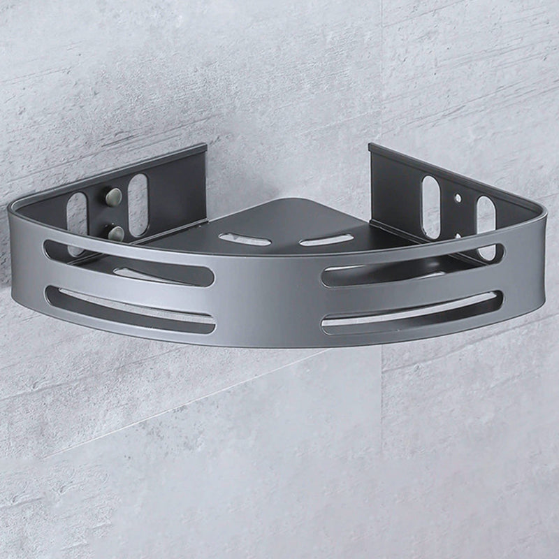 Avtoit | Matt gray bathroom accessory set bathroom shelf/towel holder & paper holder included