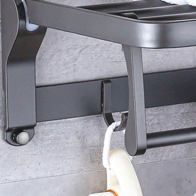 Avtoit | Matt gray bathroom accessory set bathroom shelf/towel holder & paper holder included