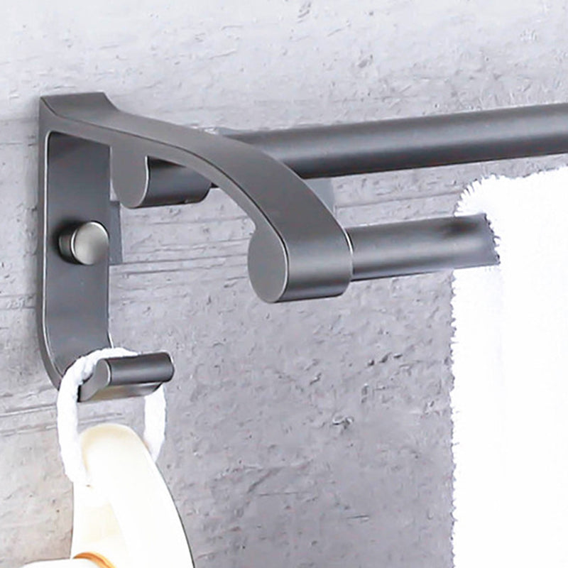 Avtoit | Matt gray bathroom accessory set bathroom shelf/towel holder & paper holder included