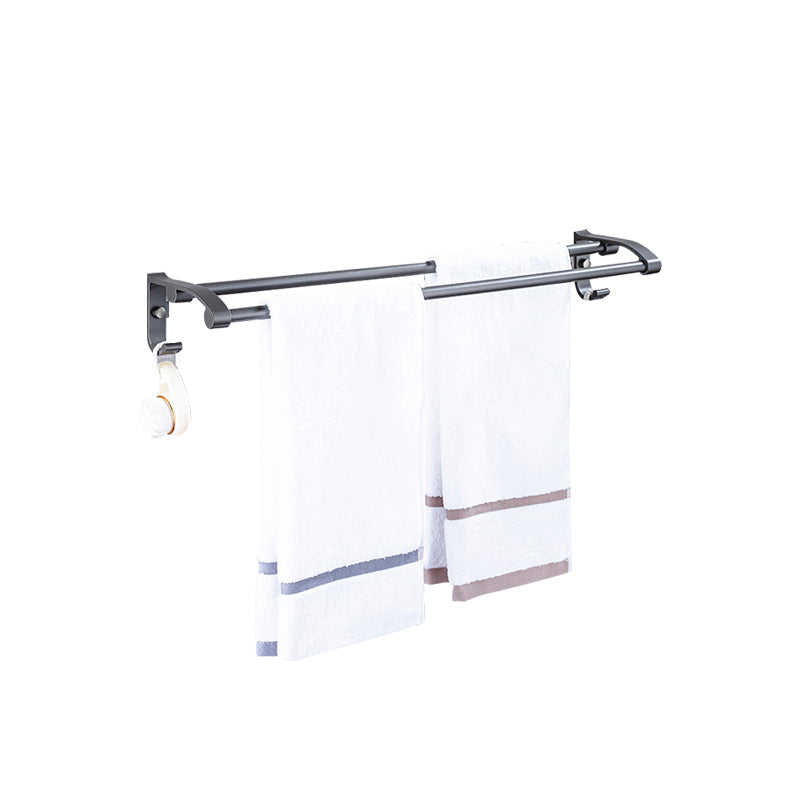 Avtoit | Matt gray bathroom accessory set bathroom shelf/towel holder & paper holder included