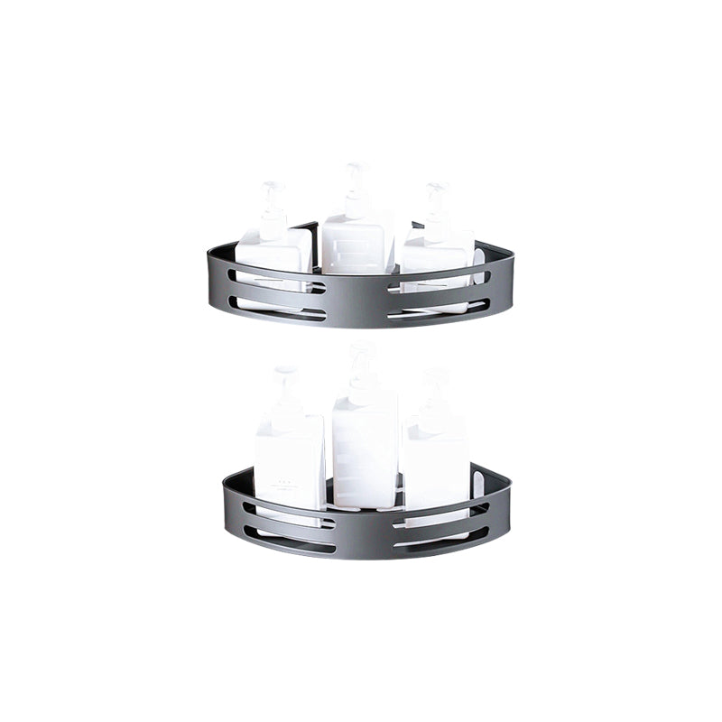 Avtoit | Matt gray bathroom accessory set bathroom shelf/towel holder & paper holder included