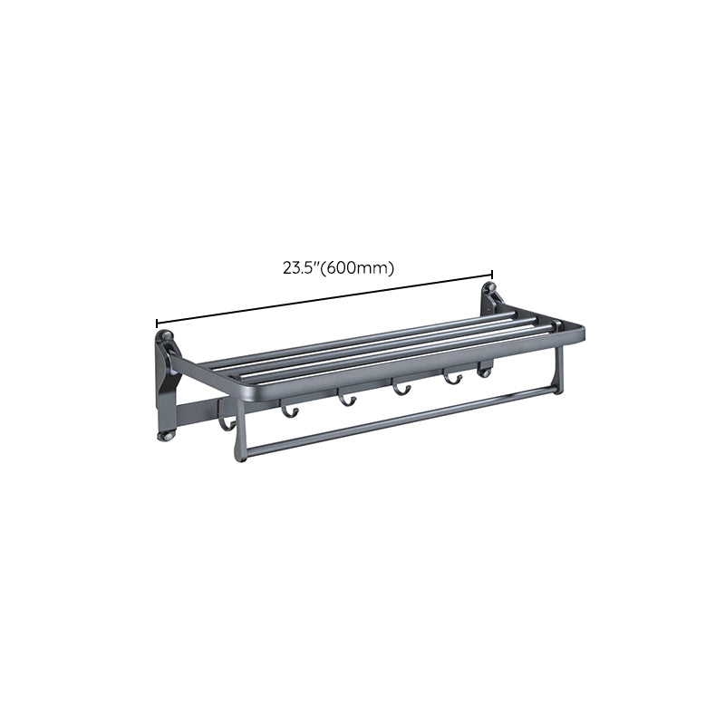 Avtoit | Matt gray bathroom accessory set bathroom shelf/towel holder & paper holder included