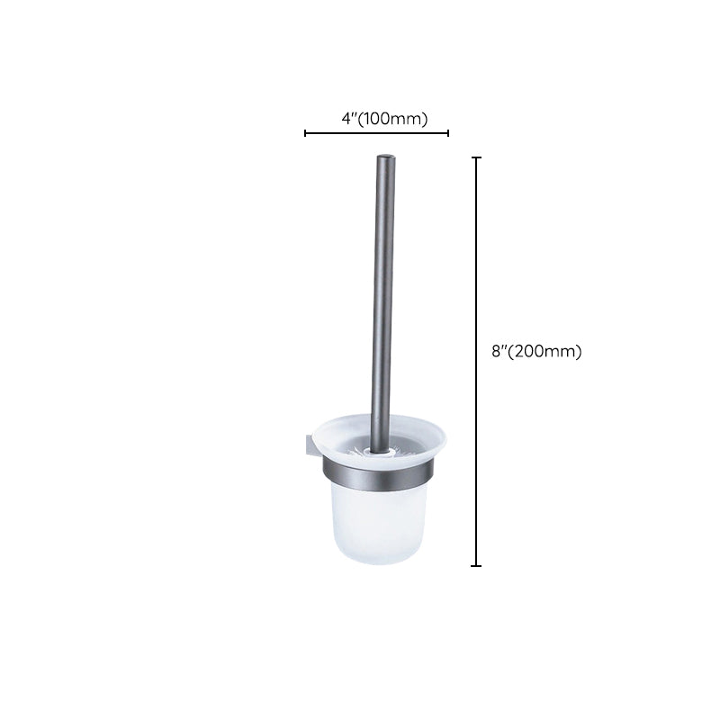 Avtoit | Matt gray bathroom accessory set bathroom shelf/towel holder & paper holder included