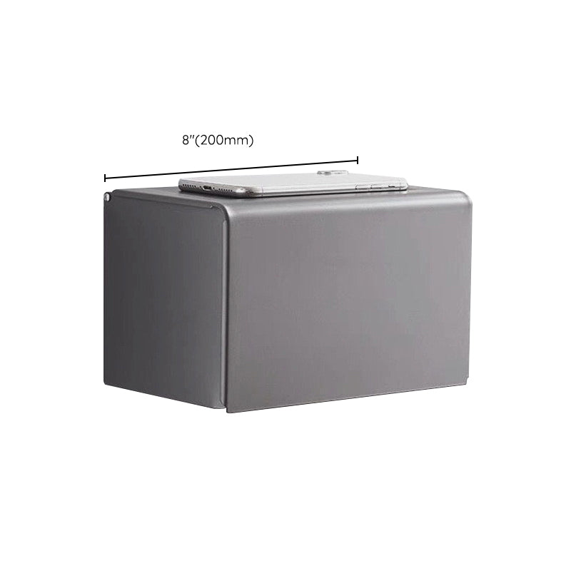 Avtoit | Matt gray bathroom accessory set bathroom shelf/towel holder & paper holder included