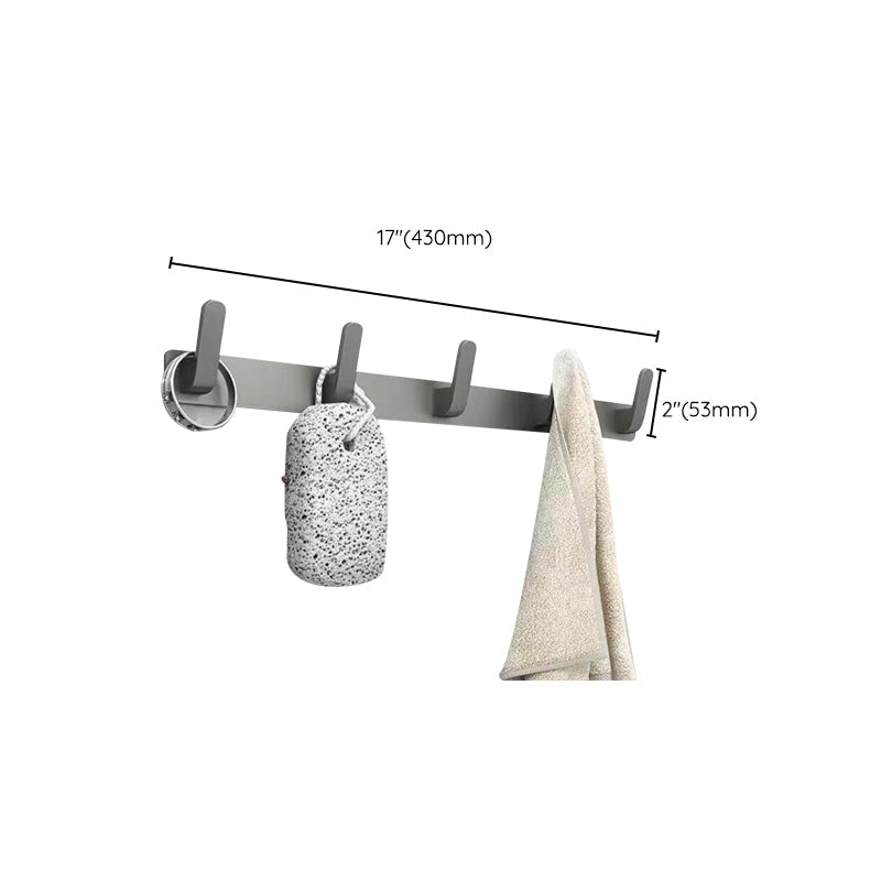 Avtoit | Matt gray bathroom accessory set bathroom shelf/towel holder & paper holder included