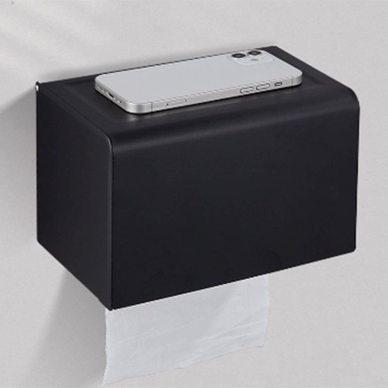 Avtoit | Modern Bathroom Accessory Set Matte Black/Grey Bathroom Shelf/Towel Holder & Paper Holder