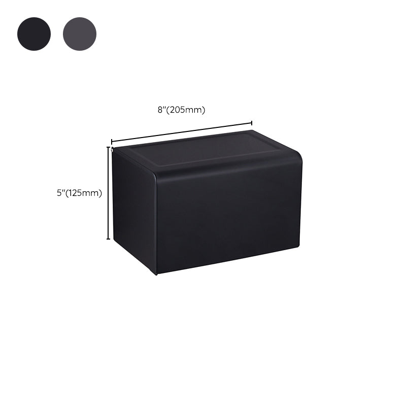 Avtoit | Modern Bathroom Accessory Set Matte Black/Grey Bathroom Shelf/Towel Holder & Paper Holder