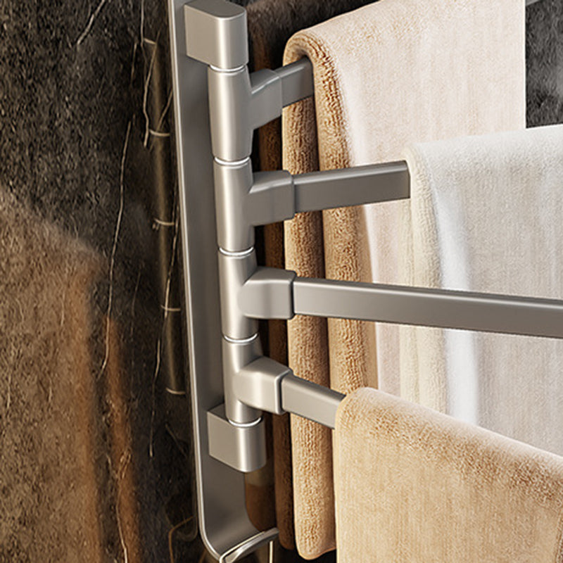 Avtoit | Contemporary Gray Bathroom Accessory Set Aluminium Towel Holder