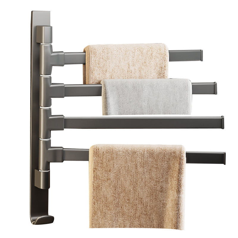 Avtoit | Contemporary Gray Bathroom Accessory Set Aluminium Towel Holder