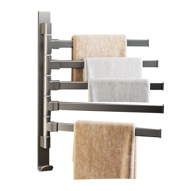 Avtoit | Contemporary Gray Bathroom Accessory Set Aluminium Towel Holder