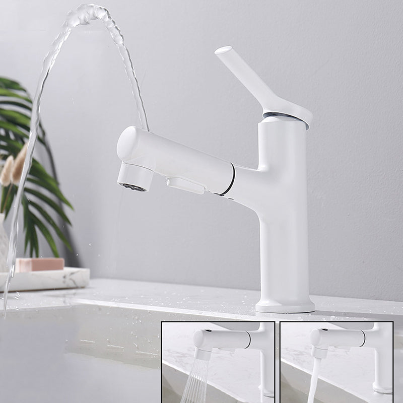 Avtoit | Modern Sink Faucet Copper Single Handle Low Arc Pull-Out Sink Faucet