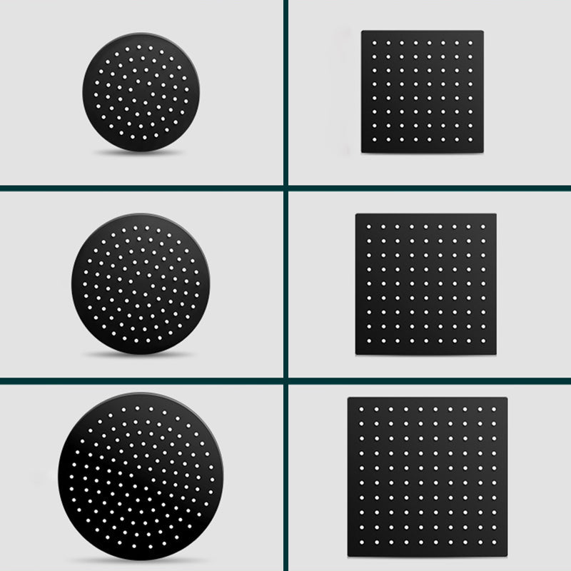 Avtoit | Black round fixed shower head Modern design wall-mounted shower head