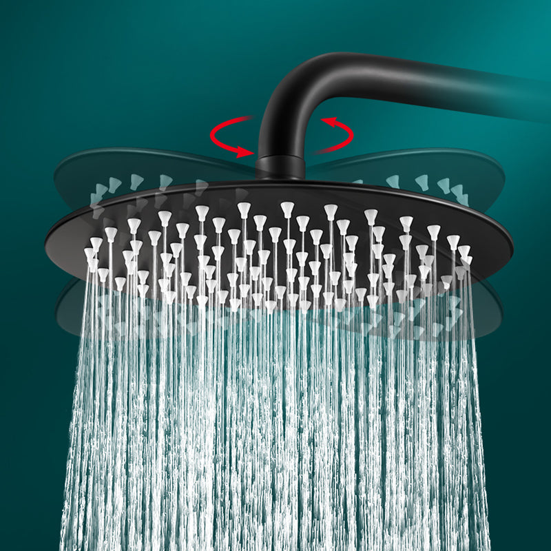 Avtoit | Black round fixed shower head Modern design wall-mounted shower head