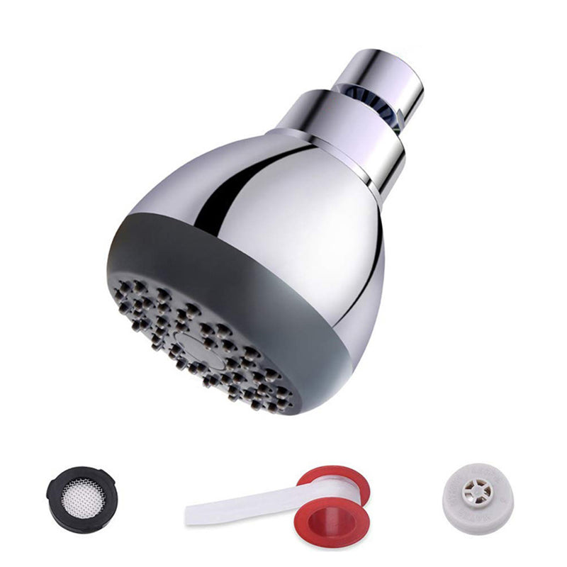 Avtoit | Silver Round Shower Head Standard Spray Pattern Wall Mounted Shower Head