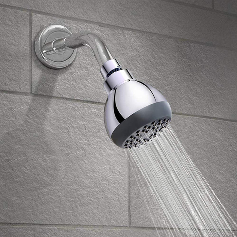 Avtoit | Silver Round Shower Head Standard Spray Pattern Wall Mounted Shower Head