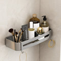 Avtoit | Contemporary Aluminum Bathroom Accessory Set Gray Bath Shelf