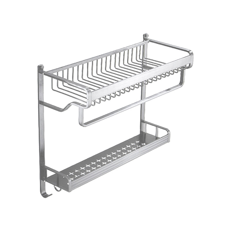 Avtoit | Black / Silver Bathroom Accessories Aluminum Hardware Set Bathroom Shelf
