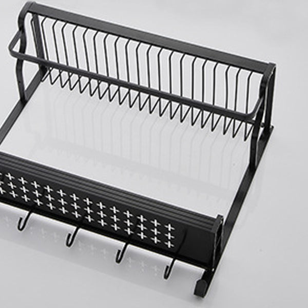 Avtoit | Black / Silver Bathroom Accessories Aluminum Hardware Set Bathroom Shelf