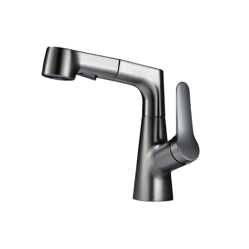 Avtoit | Modern Sink Faucet Copper Single Handle Low Arc Pull-Out Sink Faucet