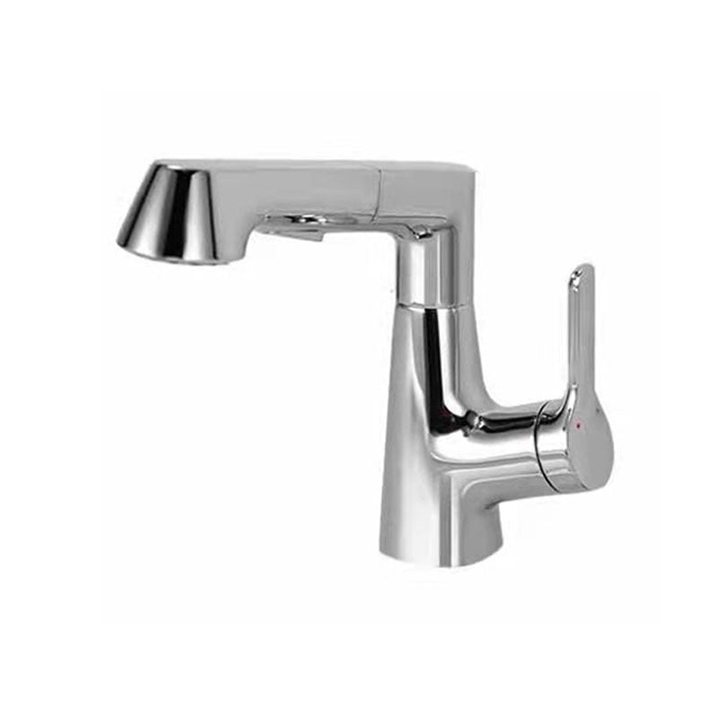 Avtoit | Modern Sink Faucet Copper Single Handle Low Arc Pull-Out Sink Faucet