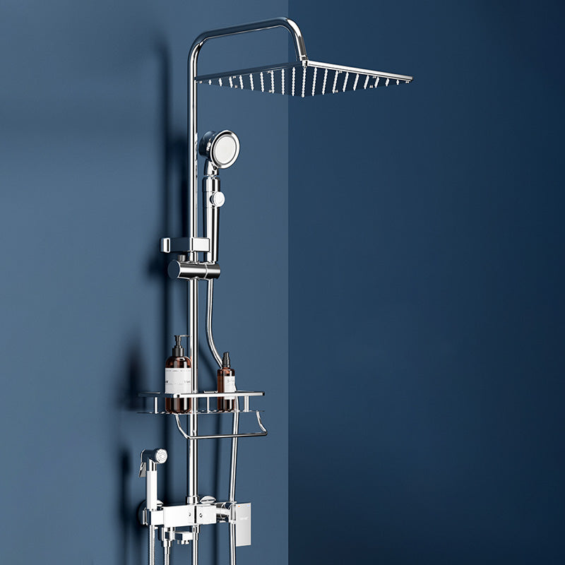 Avtoit | Wall-mounted Rectangular Shower System Stain-resistant Copper Modern Shower System