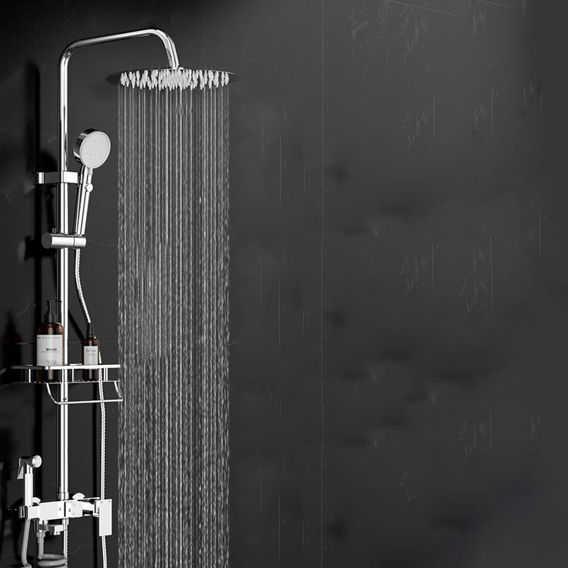 Avtoit | Wall-mounted Rectangular Shower System Stain-resistant Copper Modern Shower System