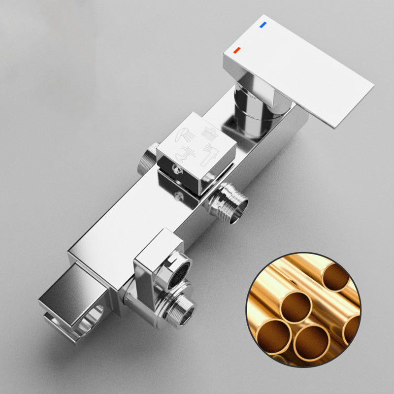 Avtoit | Wall-mounted Rectangular Shower System Stain-resistant Copper Modern Shower System