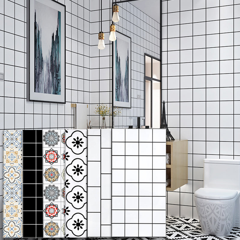 Avtoit | Contemporary Wallpaper Single Panel Bathroom Wallpaper with Rectangular Shape