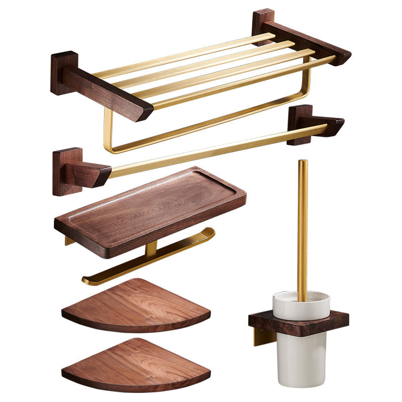 Avtoit | Traditional Bathroom Accessories Set Bathroom Shelf Paper Holder Gold Bathroom Set