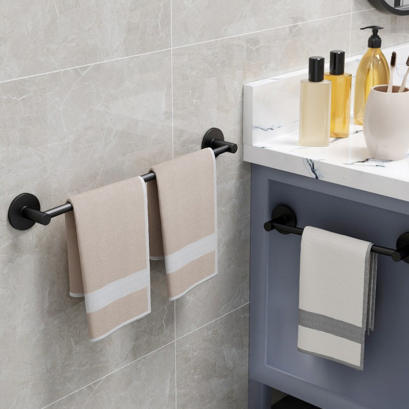 Avtoit | Aluminum Bathroom Hardware Set Black Bathroom Accessories Kit Towel Holder
