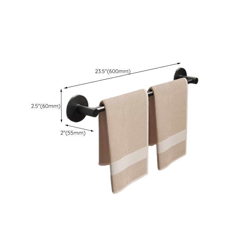 Avtoit | Aluminum Bathroom Hardware Set Black Bathroom Accessories Kit Towel Holder