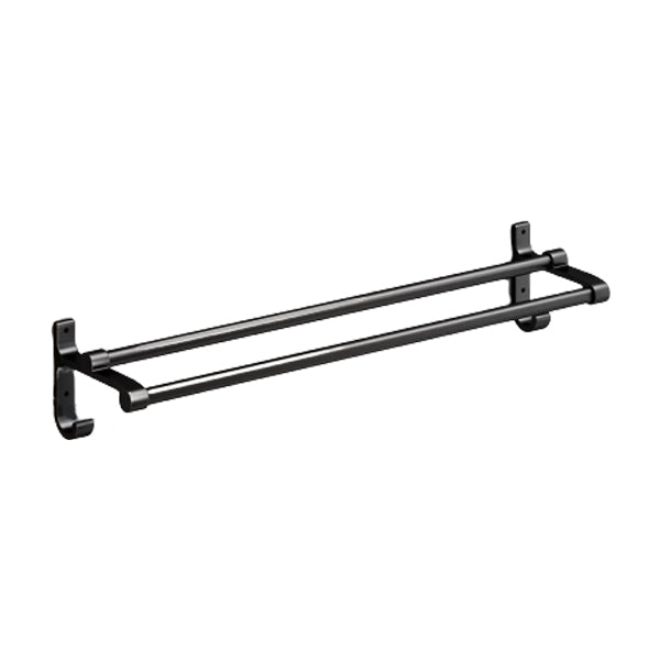 Avtoit | Classic Bathroom Accessories Set in Aluminum Black Finish Bathrobe Hook/ Towel Bar
