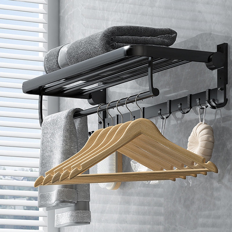 Avtoit | Classic Bathroom Accessories Set in Aluminum Black Finish Bathrobe Hook/ Towel Bar