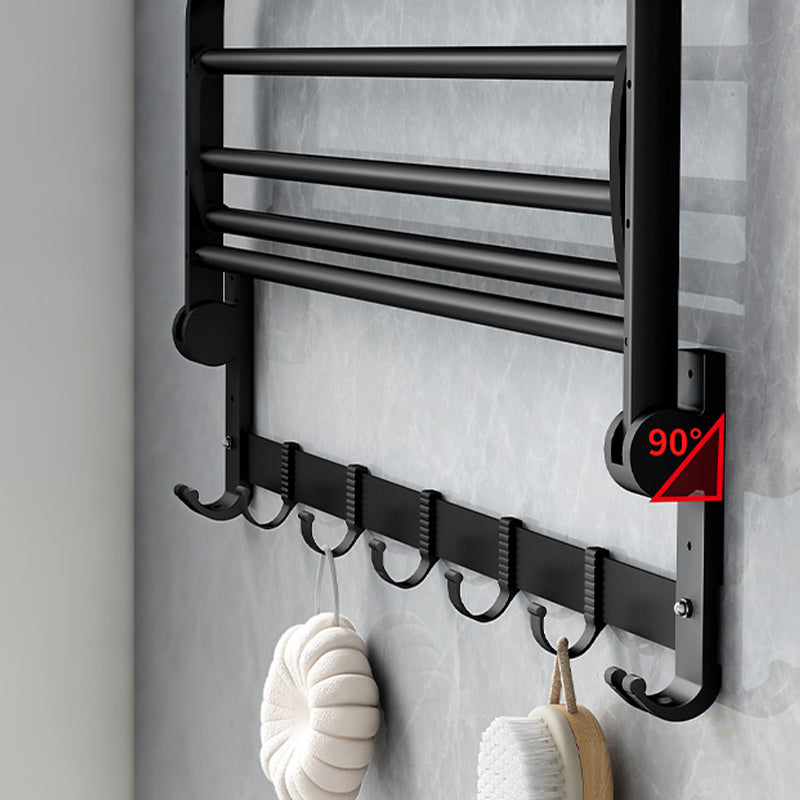 Avtoit | Classic Bathroom Accessories Set in Aluminum Black Finish Bathrobe Hook/ Towel Bar