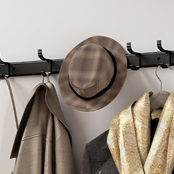 Avtoit | Classic Bathroom Accessories Set in Aluminum Black Finish Bathrobe Hook/ Towel Bar