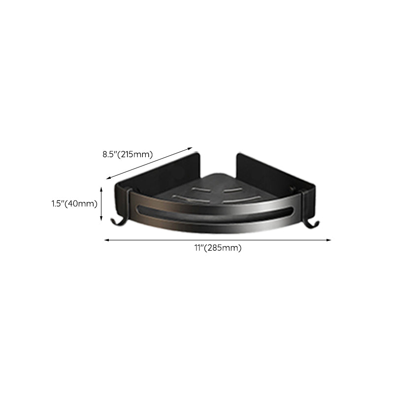 Avtoit | Classic Bathroom Accessories Set in Aluminum Black Finish Bathrobe Hook/ Towel Bar