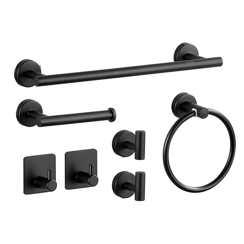 Avtoit | Modern Bathroom Hardware Set in Stainless Steel Brushed Chrome Towel Bar/Ring & Bathrobe Hook