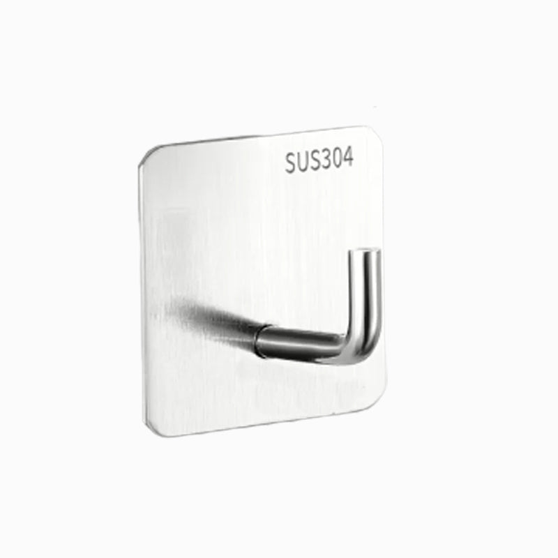 Avtoit | Modern Bathroom Hardware Set in Stainless Steel Brushed Chrome Towel Bar/Ring & Bathrobe Hook