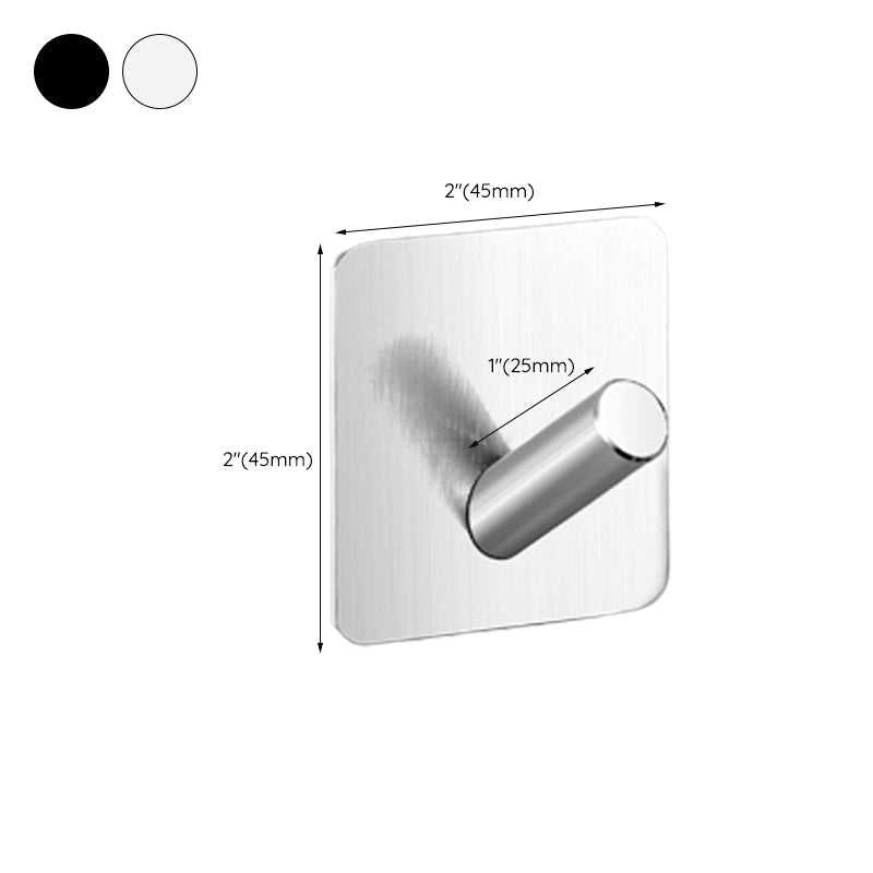 Avtoit | Modern Bathroom Hardware Set in Stainless Steel Brushed Chrome Towel Bar/Ring & Bathrobe Hook