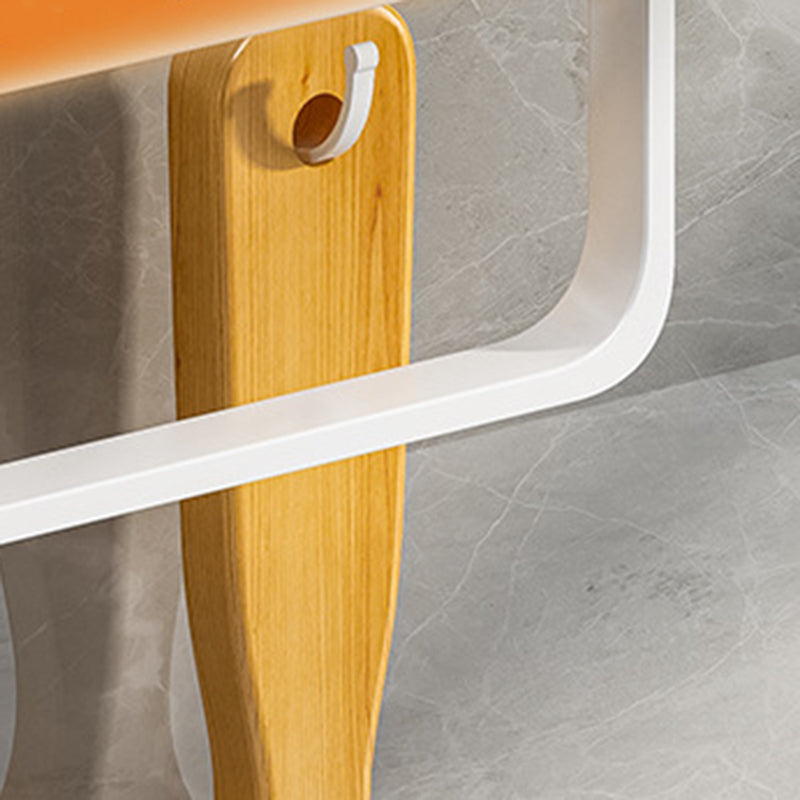 Avtoit | Contemporary Bathroom Accessory Set Metal Bath Shelf in White