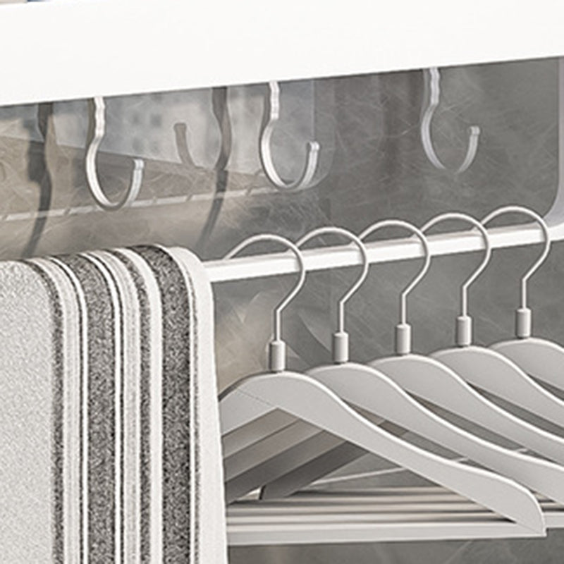 Avtoit | Contemporary Bathroom Accessory Set Metal Bath Shelf in White