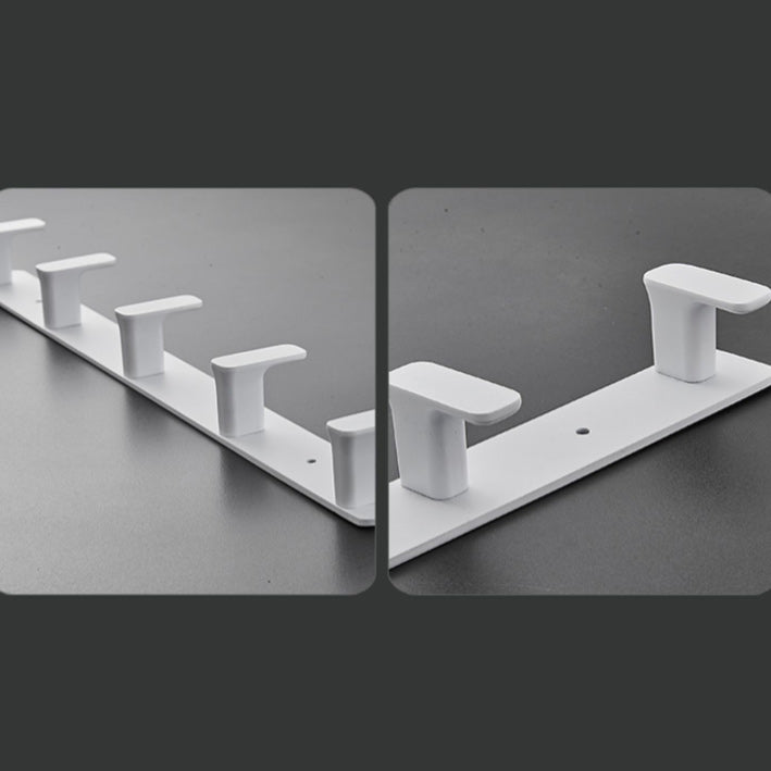 Avtoit | Modern White Bathroom Hardware Set Towel Rack Bath Shelf Bathroom Hardware Set