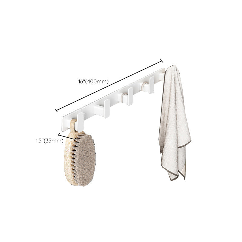 Avtoit | Modern White Bathroom Hardware Set Towel Rack Bath Shelf Bathroom Hardware Set