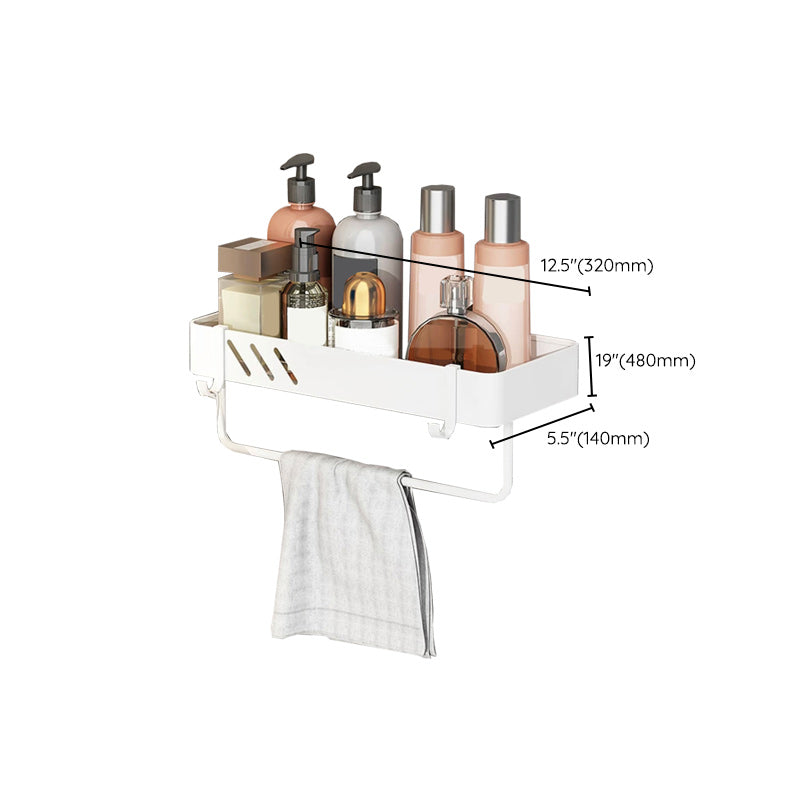 Avtoit | Modern White Bathroom Hardware Set Towel Rack Bath Shelf Bathroom Hardware Set