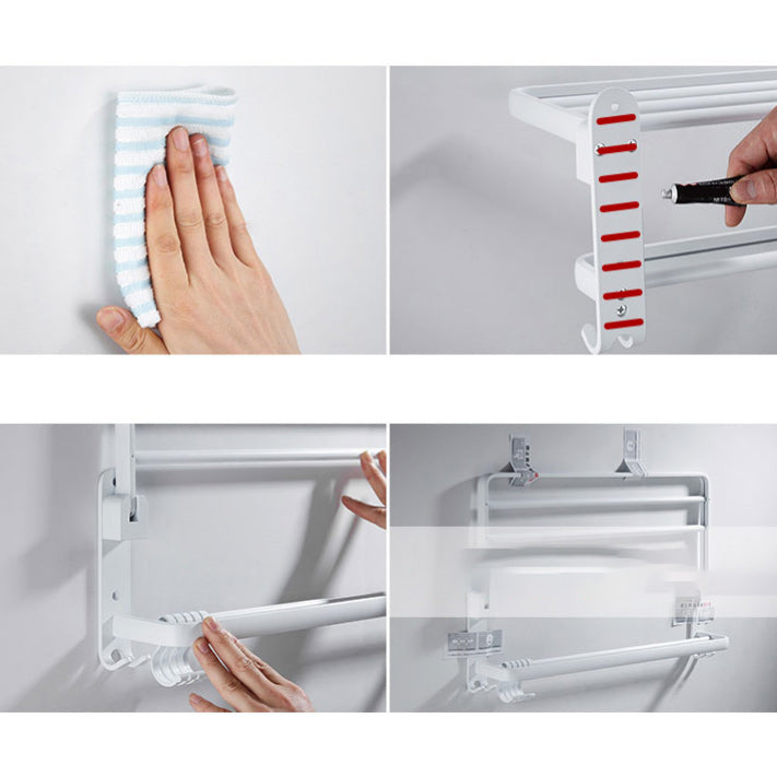 Avtoit | Aluminium Bathroom Accessories Set Modern White Bathroom Accessories Set